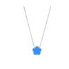 Lucky Five Flowers Clover Double Sided Pendant Necklaces For Women Girls Stainless Steel Simple Fashion Jewelry Accessories
