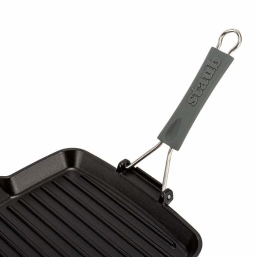 Staub Square Grill Pan, 24cm, Black, 1202123