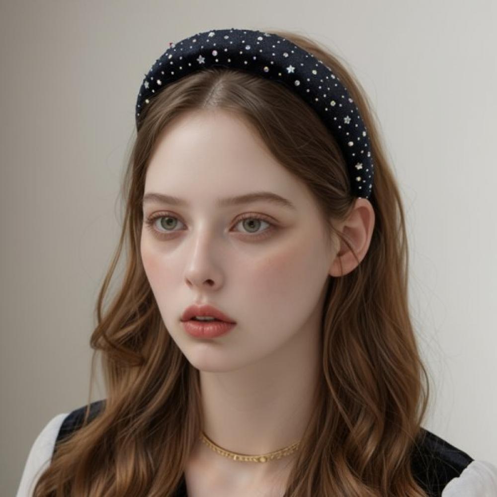 Lala Samt Stern Glänzend Haarband H689