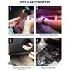 Neon 48 LED Car Interior Ambient Lamp With USB Automotive Interior Decorative Lights
