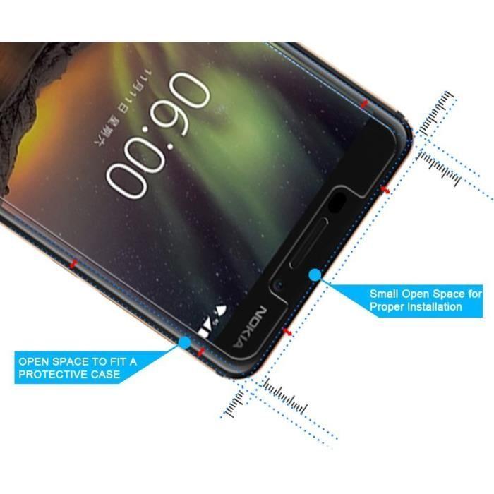 Film de protection - Phonillico® - NOKIA 6.1 - Verre trempé - Résistant aux rayures - Ultra résistant