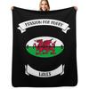 Welsh Rugby Design Throw Blanket Warm Plush Fuzzy Blanket for Living Room