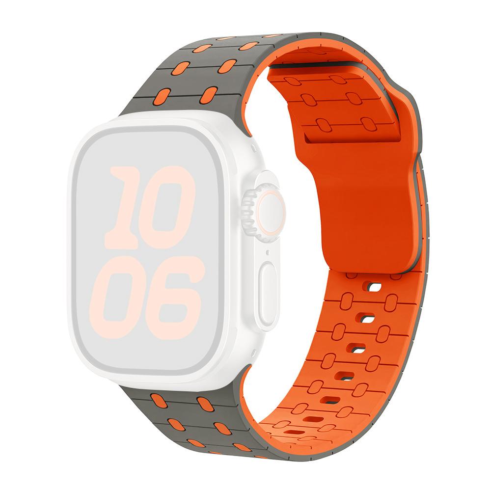 Silicone Band for Apple Watch Series 10 9 8 7 SE 6 5 4 3 2 1 42mm 41mm 40mm 38mm Stylish Adjustable Watch Strap