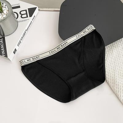Lingerie Stile Sportivo Minimalista con Spacco Alto e Filo Mutandine Biancheria Intima a Vita Media per Ragazze