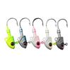 Luminous Fish-Shaped Jig Head with Spinner Blade 3.5-33g, Blood Groove Hook for Bass & Perch, Multi-Layer Soft Bionic Bait