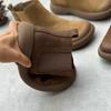 Women's Boots Female Mother Genuine Leather Shoes Platform Ankle Boots Chelsea Boots Autumn Winter Warm Plush Fur Ladies Shoes