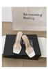 Crystal Rhinestone Thin Heel High Heels Sandals - Women's Fashionable Long Legs Summer Slippers