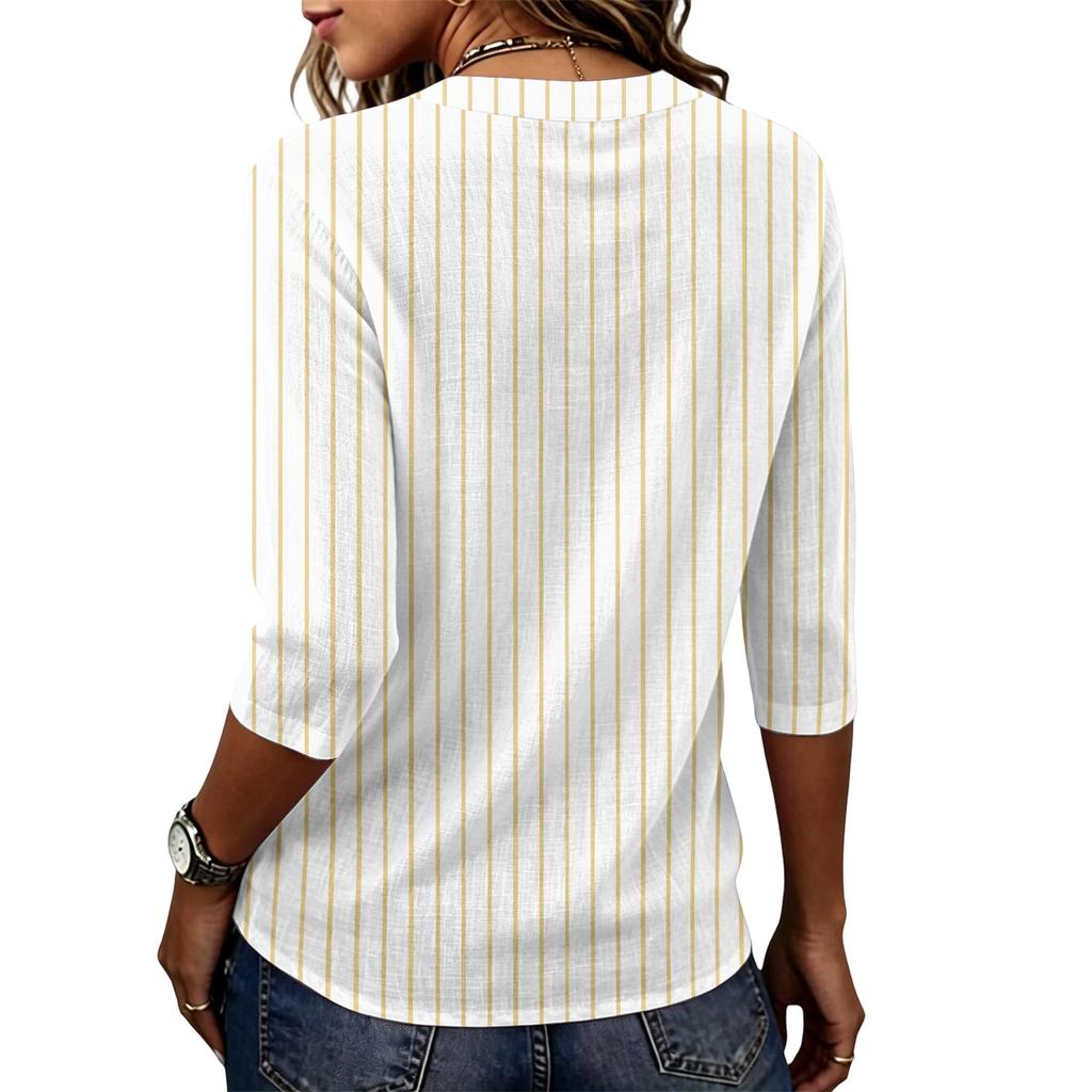 Camiseta de Manga Corta para Mujer, Corte Holgado, Casual, Ligera, Cuello Redondo, Cómoda para el Uso Diario, Blusa Adecuada para Diversas Ocasiones