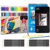 Corslet 85Pc Art Supplies For Artist 72Pc Colour Pencil Set &12Pc Drawing Pencil Set Sketch Shading Graphite Sketching P
