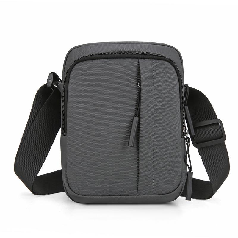 Casual men s shoulder bag for outdoor commuting, lightweight business casual crossbody bag, new men s commuter small Extra Large серый