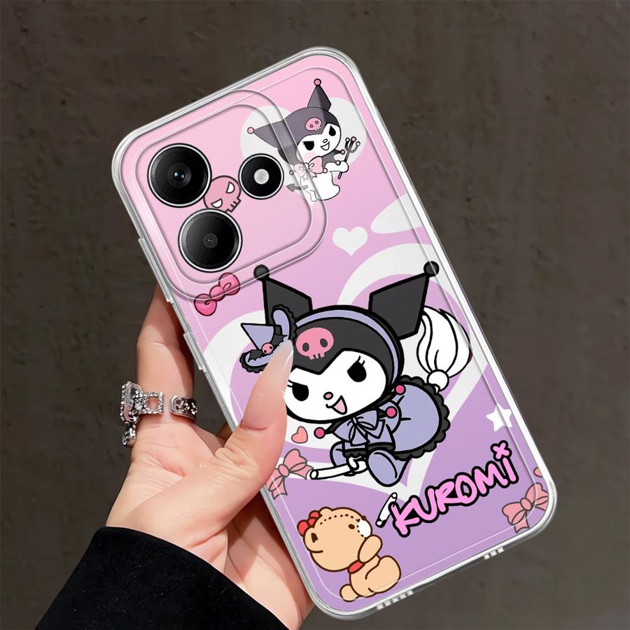 Cartoon Kuromi My Melody Soft Phone Cover Case for Xiaomi Redmi Note 14 Pro Plus 12 13C A4 10S 9 10 11S 12S 11 Note 13 14C