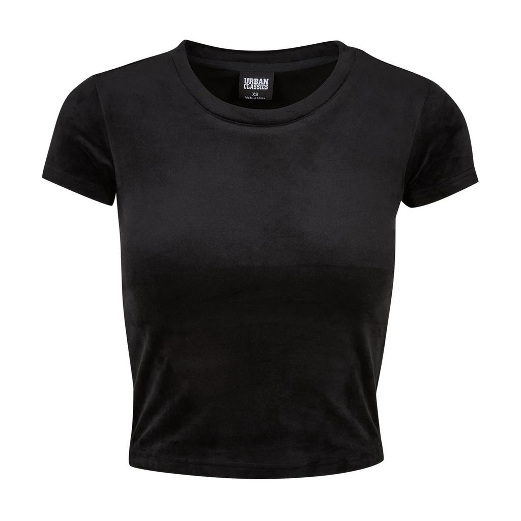 Urban Classics Womens/Ladies Velvet Short T-Shirt