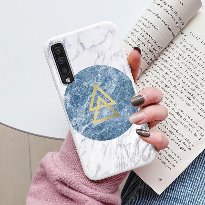 Case For Samsung Galaxy A50 A30S A50S A70 A51 A71 Cover Protective TPU Fundas Fashion Marble Stone Texture Coque Capa Silicone
