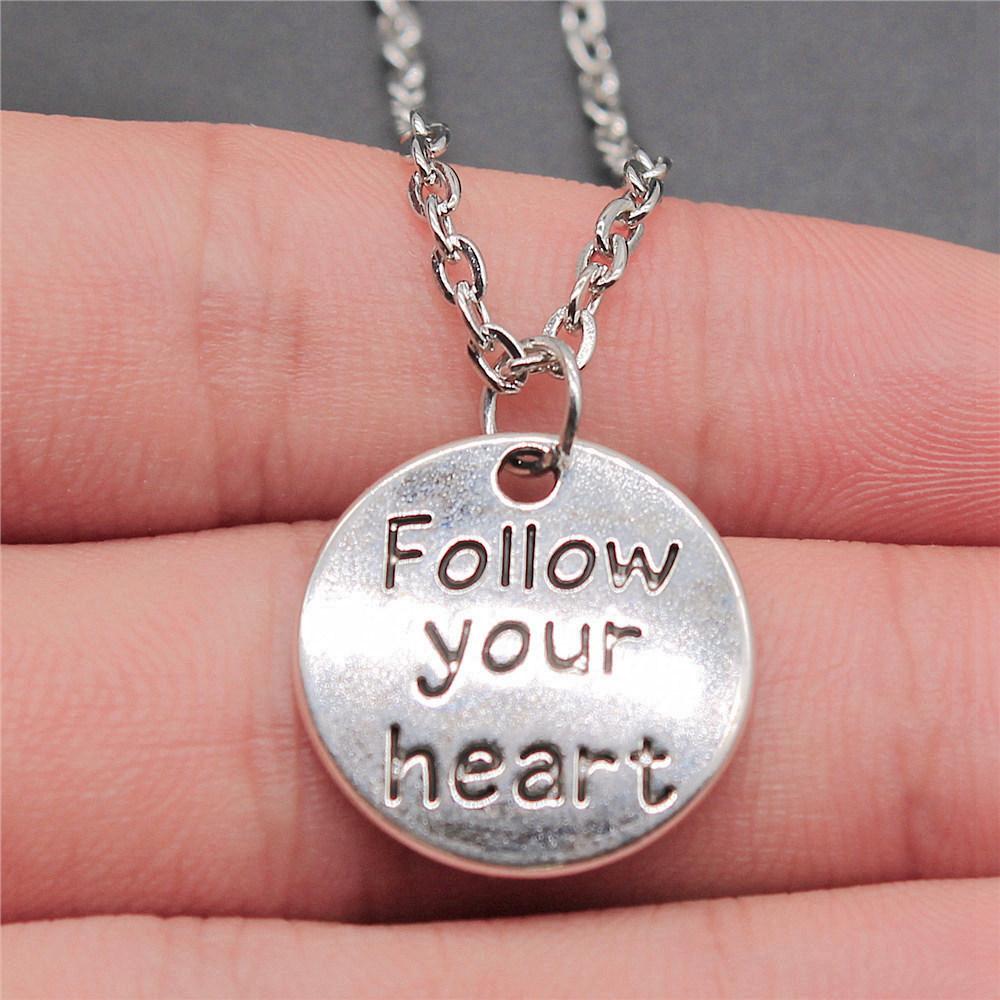 Necklace On The Neck 43cm Chain Round Tags Friendship Vintage Jewelry Supplies QN063