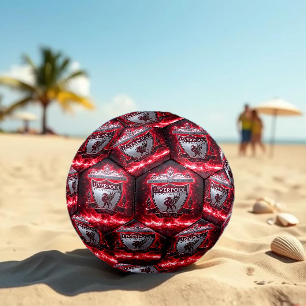 Fußballverein Aufdruck Größe 5 Fußball, Standard-Spielball für Sportspiele und Mannschaftstraining, Ideales Geschenk für Fußballfans