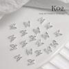 20Pcs 3D Nail Charms Butterfly Shape for Women Girls DIY Nail Art Decoration Craft Accessories