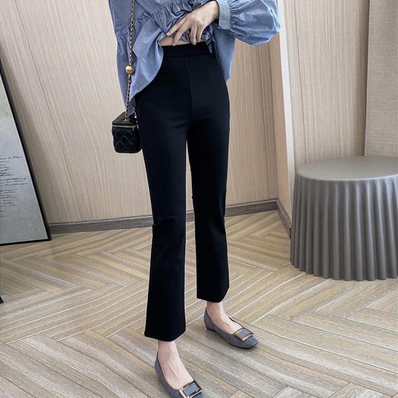 

Women s Petite Cotton-Nylon Blend Micro Flare Suit Pants – 9/10 Length for 145-150cm Heights Extra Large