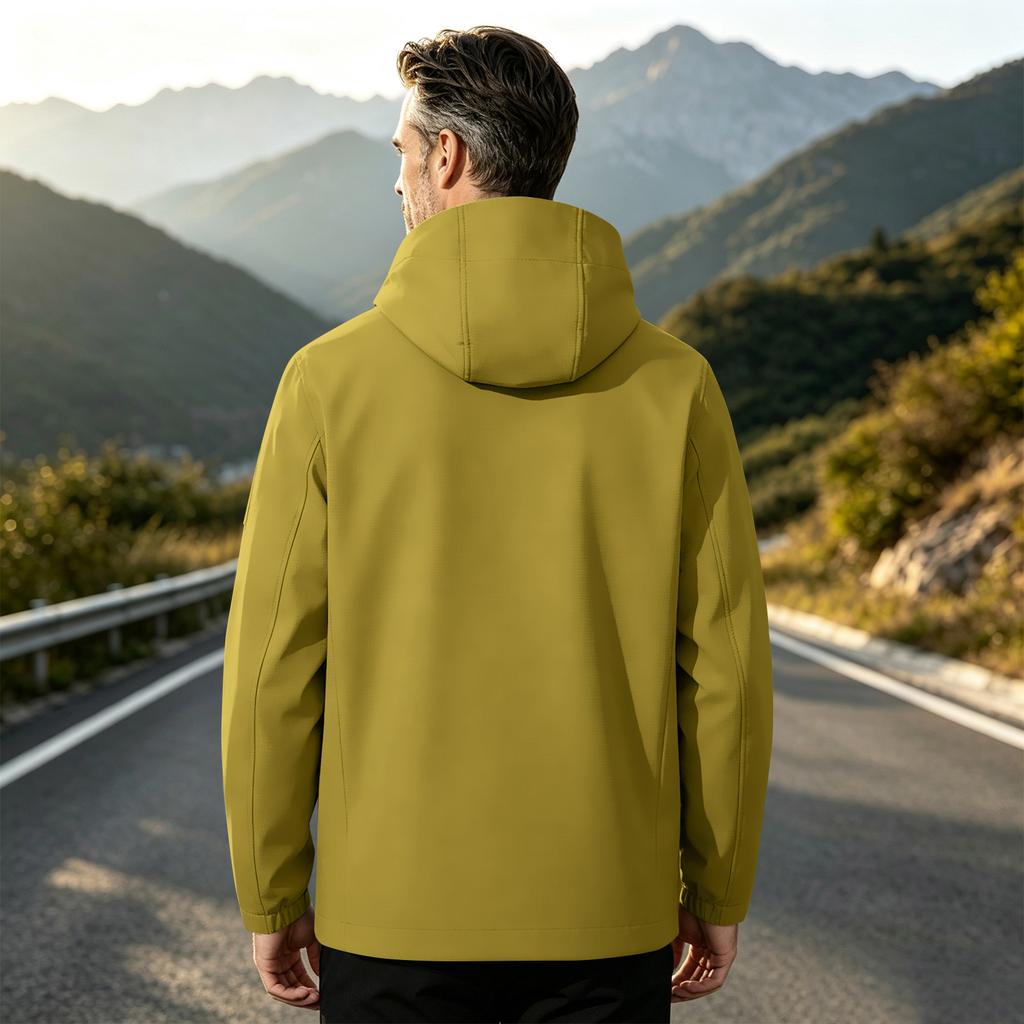 Men's Lightweight Hooded Jacket for Outdoor Hiking Climbing and Mountaineering