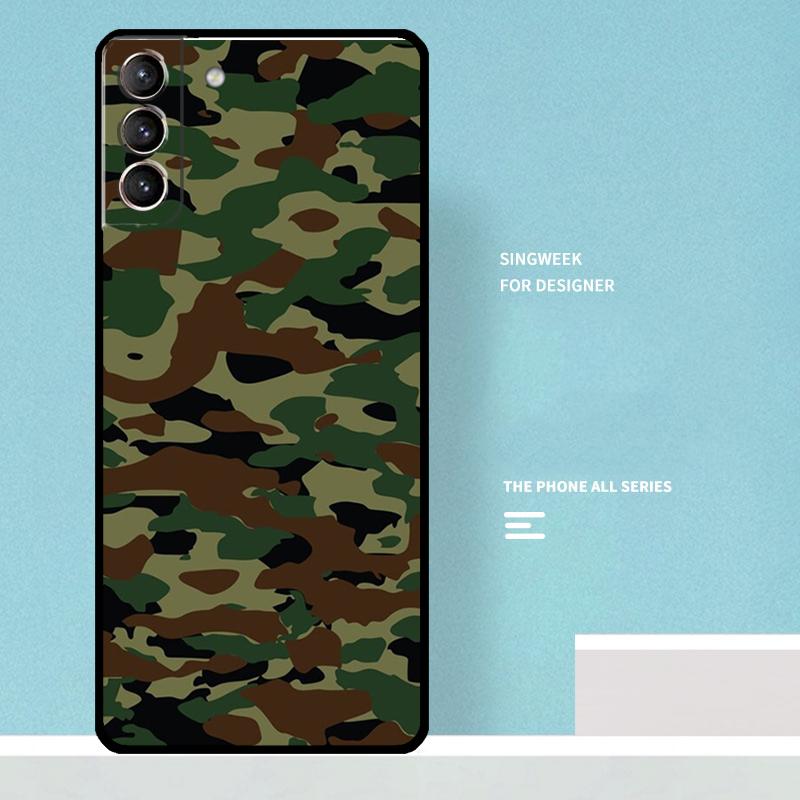 Camouflage Camo Case For Samsung Galaxy S24 Ultra S20 S21 S22 S23 S25 Ultra S9 S10 Plus S25 FE Phone Cover
