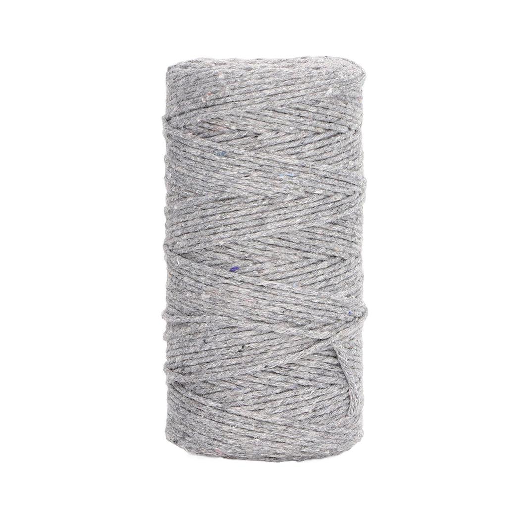 Macrame Cord 2mm Soft Thick Odorless Recycled Cotton Macrame Rope for DIY Tassel Crafts Gardening