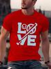Love Baseball Letter Graphic Unisexs Crew Neck T Shirt Bat And Ball Sport Art Print Short Sleeve Casual Cotton Daily Summer Tops