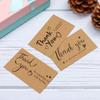 30pcs/Bag Natural Kraft Paper Thank You Card Enterprise Store Business Thank You Order Card Wholesale Custom Gift Decoration Car