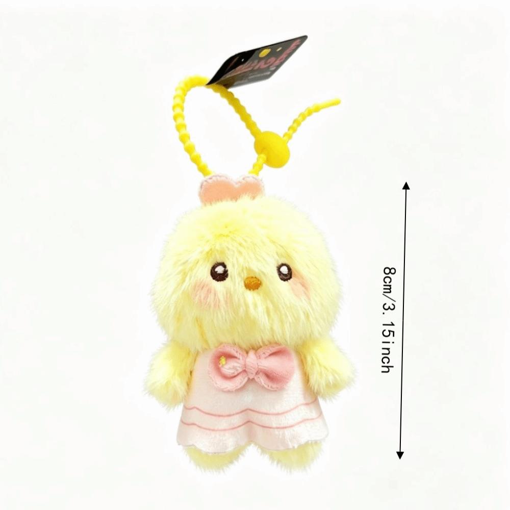 Small Size Plush Toy Keychain Fluffy Plush Doll Keyring Cute Plush Hanging Doll Bag Decor
