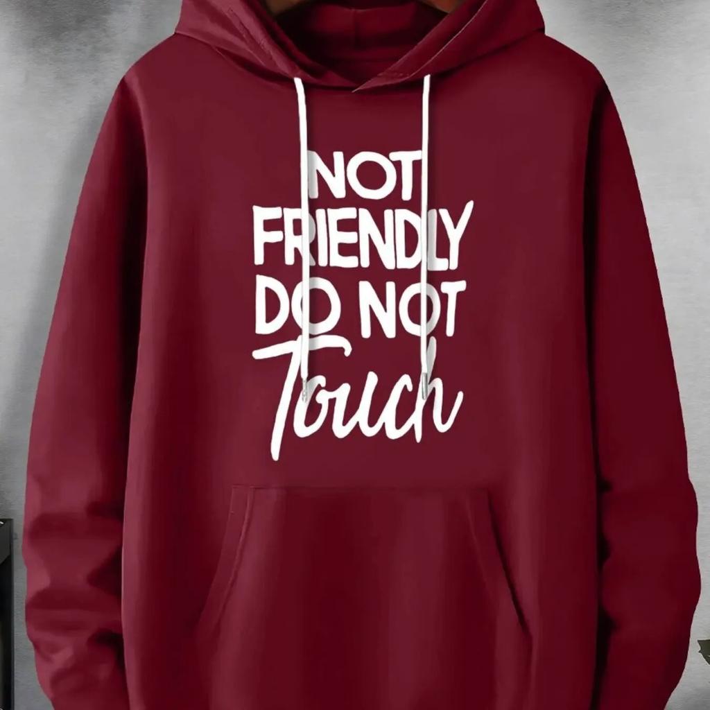 2025 Ny Stil Herr Personlig Förenta Nationerna Bokstavstryck Hoodie Höst Vinter Casual