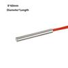 Durchmesser 6/8/10/12mm Elektrische Heizrohrformen Edelstahl 60/80/120/150/200/250W Einzelkopfform Trockenlauf 220V