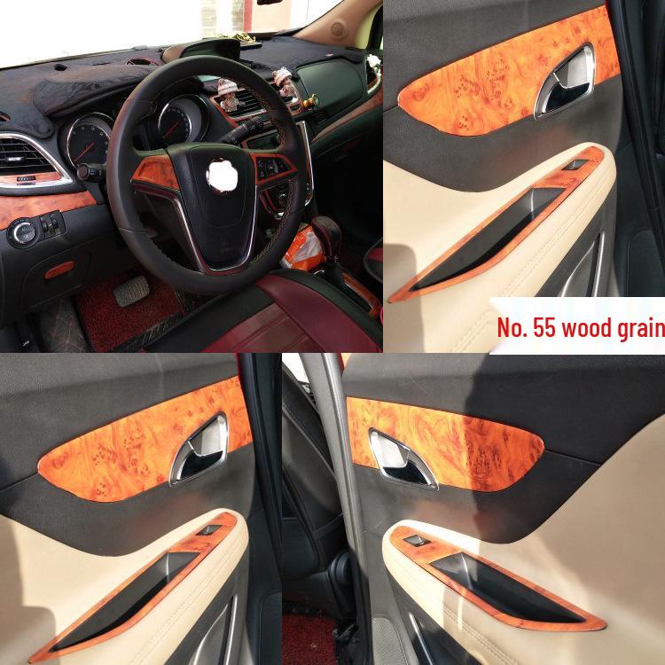Custom Carbon Fiber Gear Panel Stickers for 2013-2018 Buick Encore.