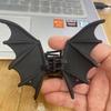 Matte Black Bat Wings Ponytail Holder Zinc Zinc Alloy Shark Clip Cute Halloween Hair Claw  Party