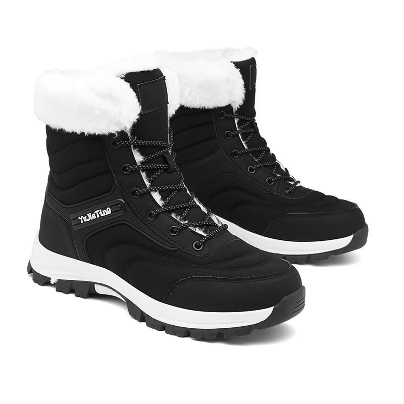 TUINANLE 25 Jahre Damen Herbst und Winter Warme Baumwollschuhe Schneestiefel Winter Stiefeletten Rutschfeste Kurze Stiefel