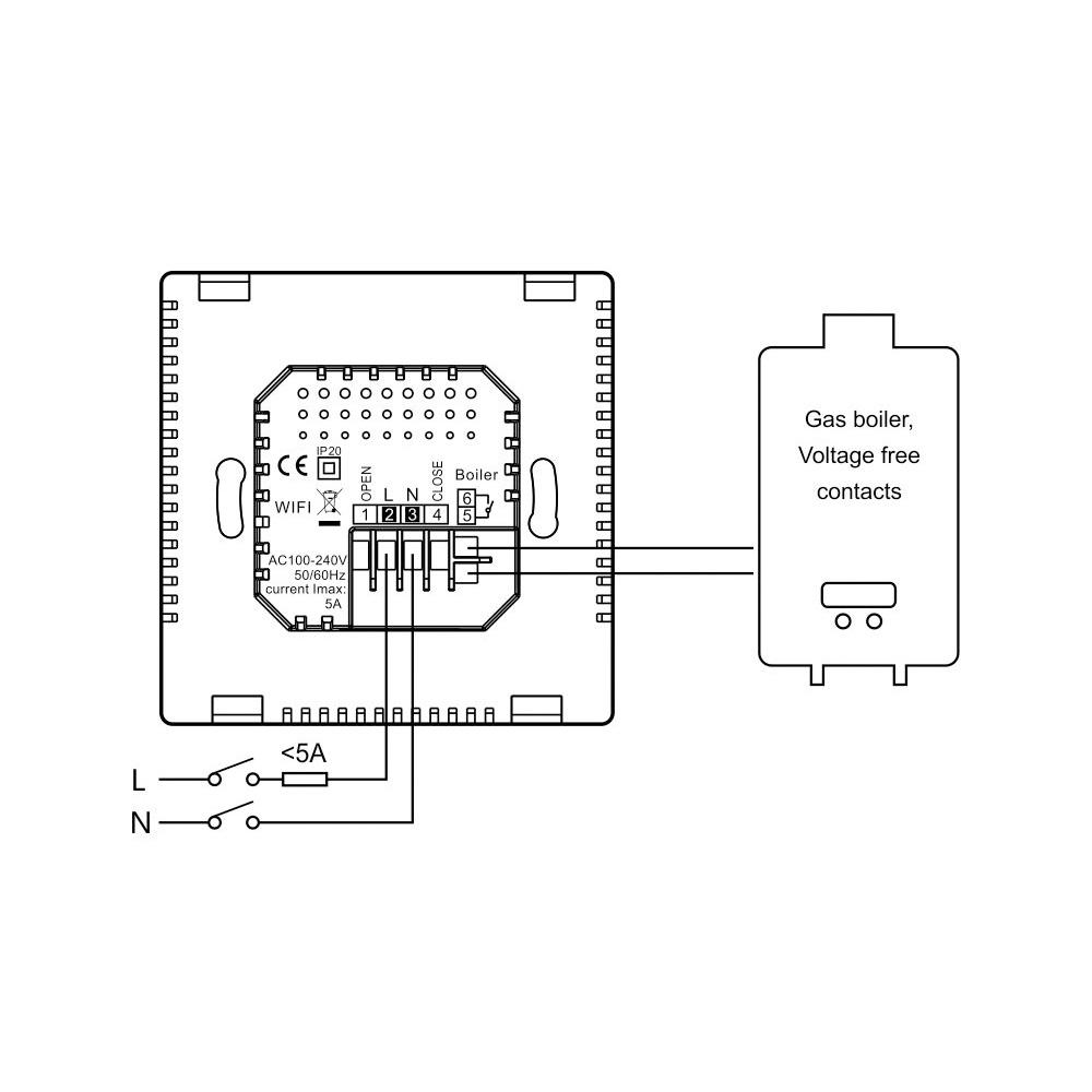 Smart wifi Thermostat Thermoregulator Temperature controller for Water/Electric warm floor heating works with Alice Alexa Google 110-240V