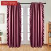 1 Stück, Nuan-Serie, 70–80 % Verdunkelung, einfarbige Verdunkelungsvorhänge mit gerüschtem Rand für die Heimdekoration im Wohnzimmer, Schlafzimmer