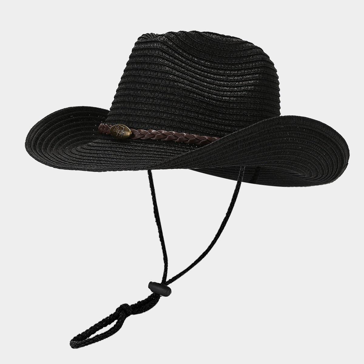 

New female sunscreen sun hat women bowknot straw hat spring summer beach hat traw hat women hat Adult (52-56CM) чорний