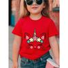 European Sizes Girls Cotton Short-sleeve T-shirt, Soft and Comfortable Daily Wear, Suitable for Home, Outdoor and Sports Activities