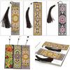 Custom Mandala Mosaic PU Leather DIY Diamond Painting Bookmark R-M038-059/AA129-153