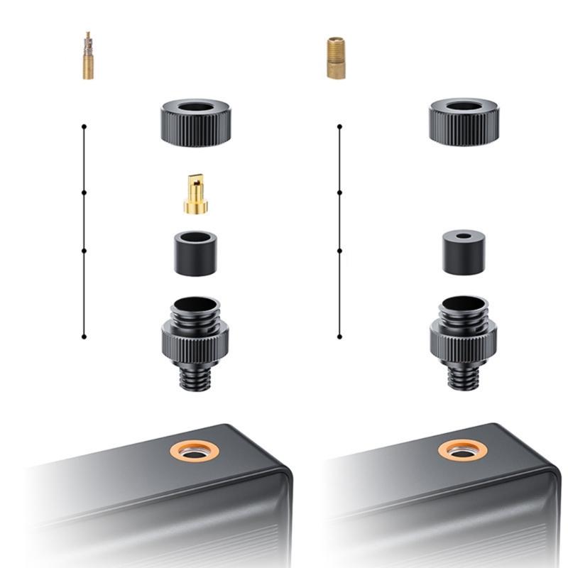 High Accuracy Bike Air Pumps Digital Display Compact Design Lightweight ABS Bike Tire Pumps Fast Inflation Device