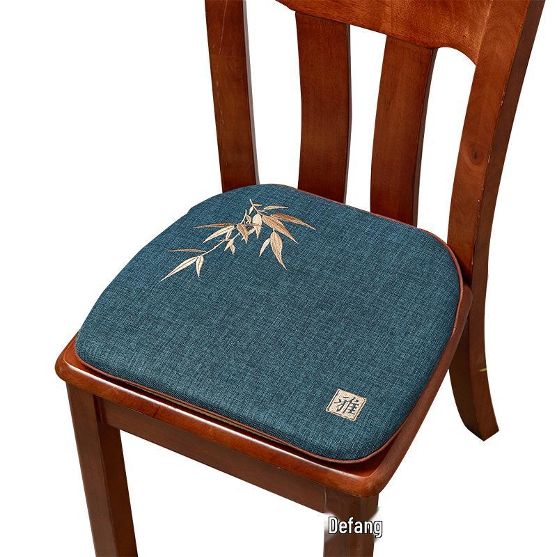Chinese Rosewood Sofa & Dining Chair Cushion Set with Embroidered Tea Chair Cushion