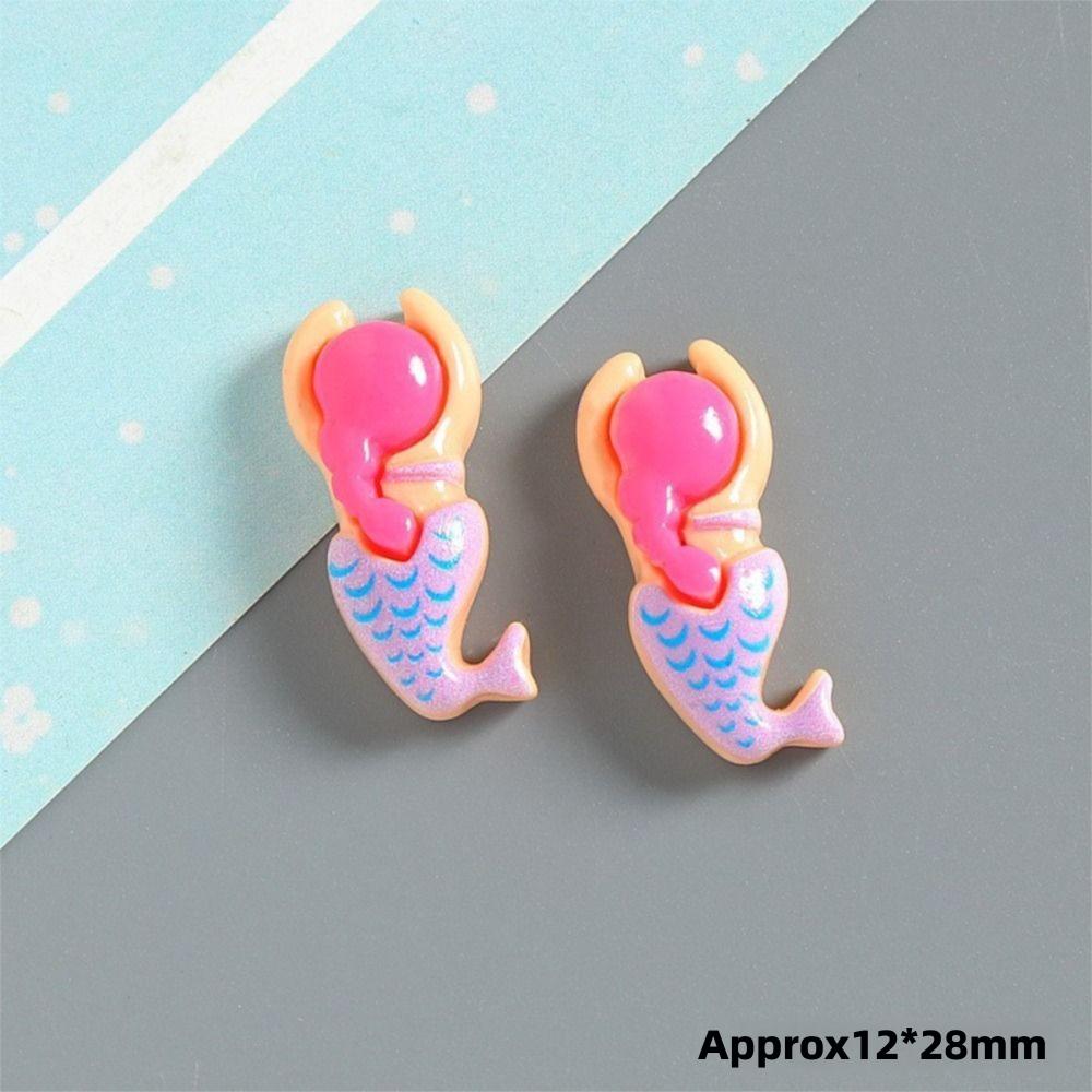 6 Stück Schwimmende Jungen Mädchen Sport Harzschuhe Ornamente DIY Lustige Armband Schnalle Charms Passend für Geburtstagsgeschenk