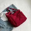 Korean Style Quilt Puffer Bag Casual Underarm Tote Bag Fashionable Down Bag  Lady