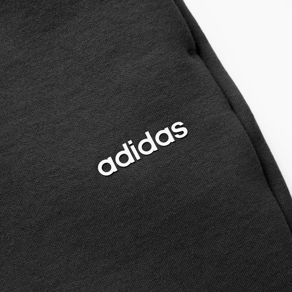 Adidas Fashionable Simple Fleece Laced Casual Pants Women Bottoms Black JX9415