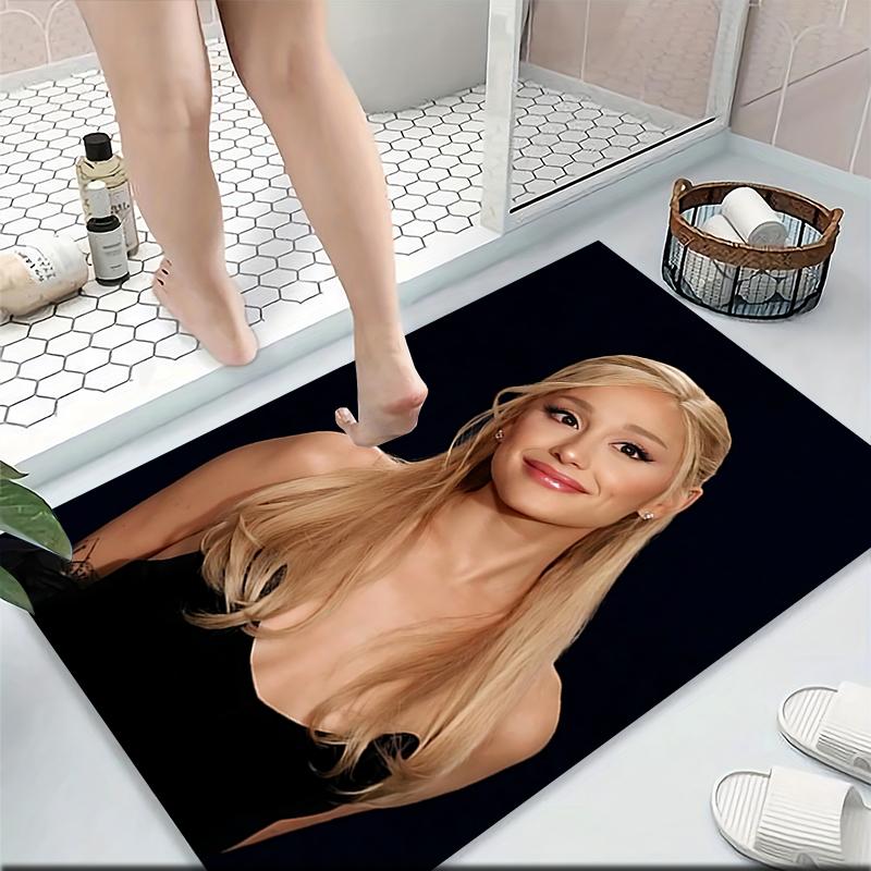Golden Hair Portrait Carpet Rug Soft Washable Antislip Home Living Room Sofa Mats Personalized Christmas Rug