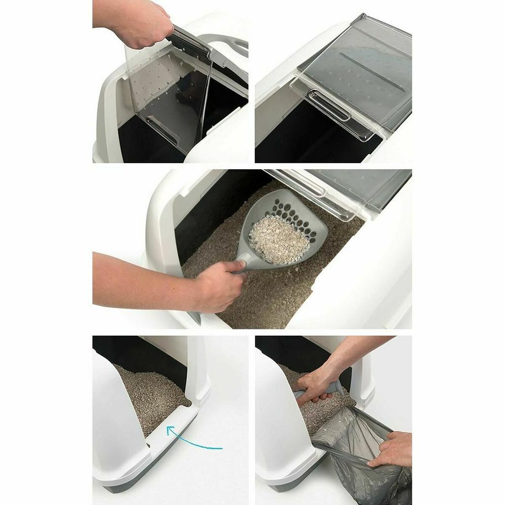 Cat Litter Box Catit Grey Detachable lid