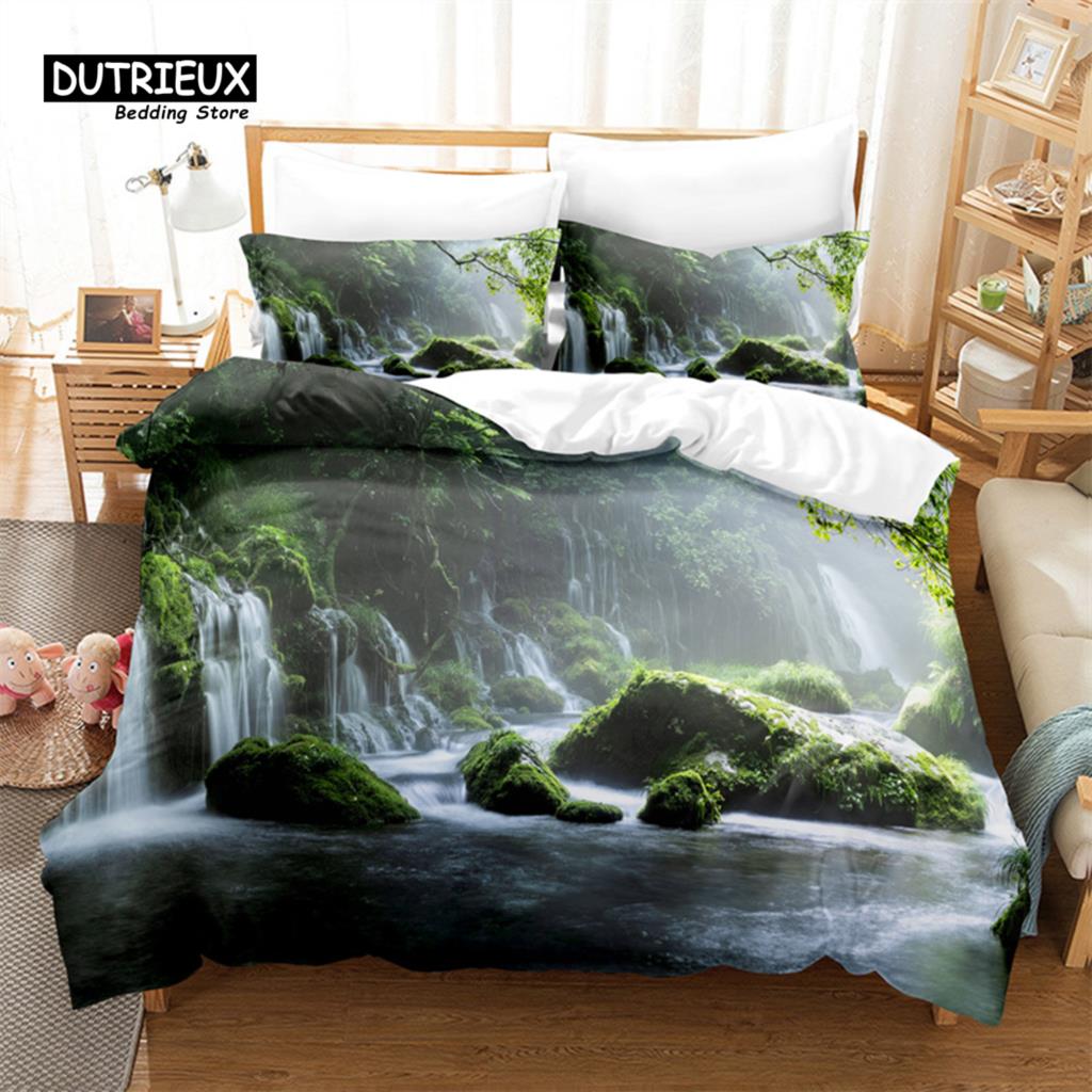 

Creative Leaves Duvet Cover Set, Fashion Bedding Set, Soft Comfortable Breathable Duvet Cover, For Bedroom Guest Room Decor EU single(135x200cm)