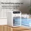 USB Mini Air Conditioning Fan: Portable Humidifier Desktop Cooler