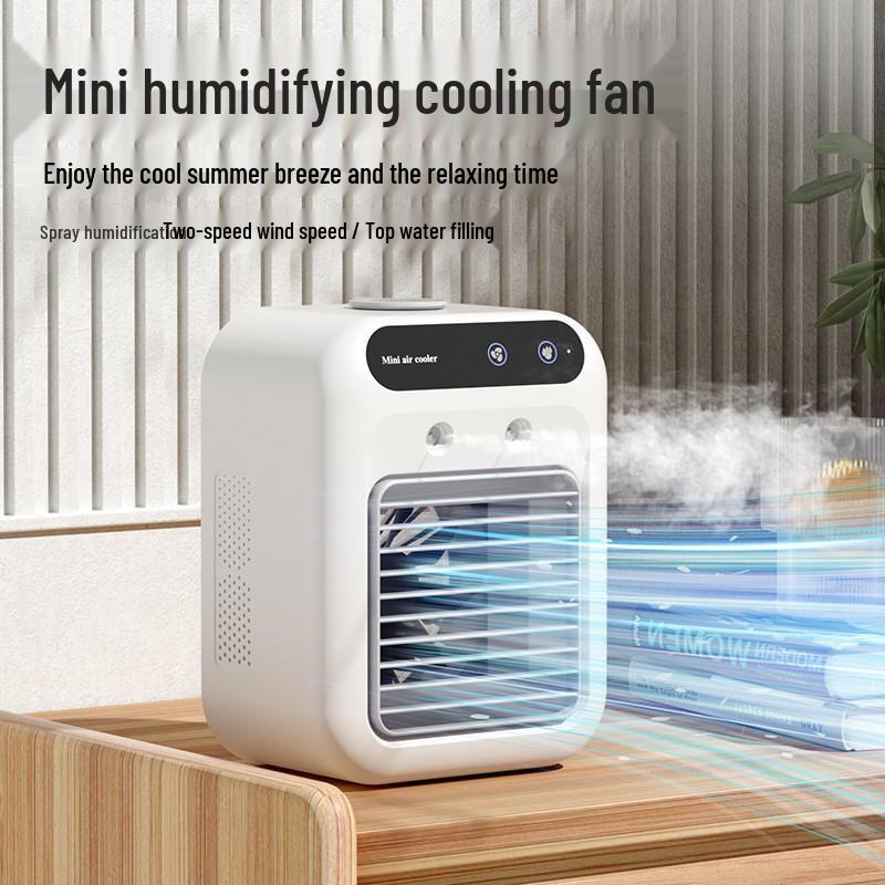 USB Mini Air Conditioning Fan: Portable Humidifier Desktop Cooler