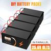 EU Stock 24V 100Ah LiFePO4 Battery 25.6V Built-in BMS Bluetooth Solar Energy Storage Battery for RV Marine Off Grid Solar System