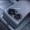 For KIA Optima K5    Stainless Steel Rear Seat Armrest  Center Rear Water Cup Holder Decoration Cover Frame