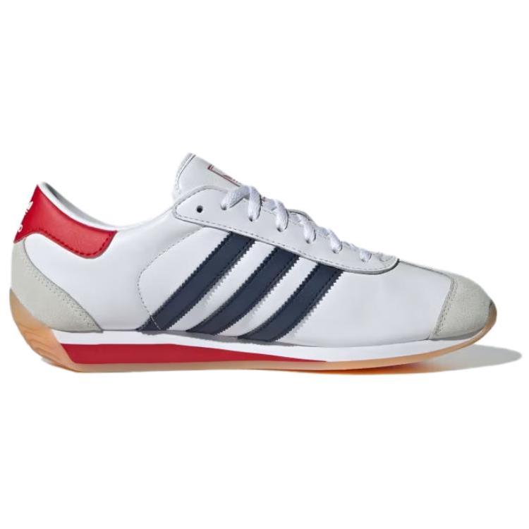 adidas Land 2 Witte Nacht Indigo Scharlaken Uniseks Sneakers Wolk-Wit Beter-Scharlaken IG4546